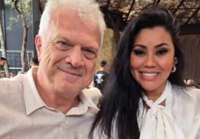 Beth Marques com Pedro Bial