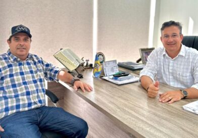 Prefeito José Paleari recebe empresário e presidente da Sulcanas, Márcio Verrunes