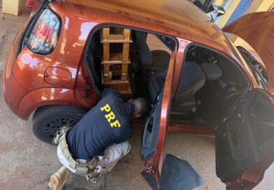 PRF apreende veículo adulterado em Nova Alvorada do Sul