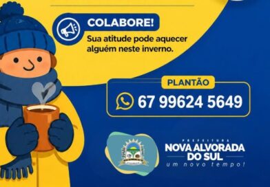 Frio: Prefeitura de Nova Alvorada do Sul intensifica abordagens às pessoas em situação de rua