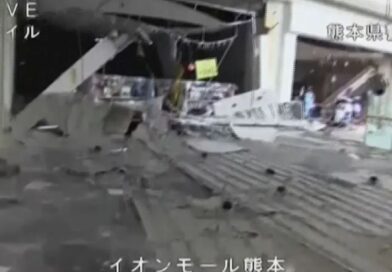 Vídeo mostra interior de shopping no Japão destruído após terremoto de 7,1