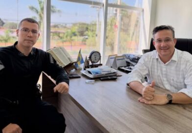 Prefeito José Paleari recebe comandante da Polícia Militar de Nova Alvorada do Sul